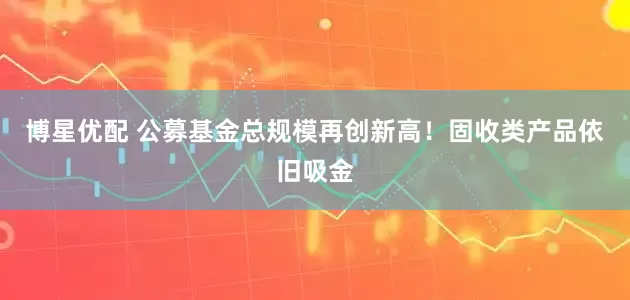 博星优配 公募基金总规模再创新高！固收类产品依旧吸金